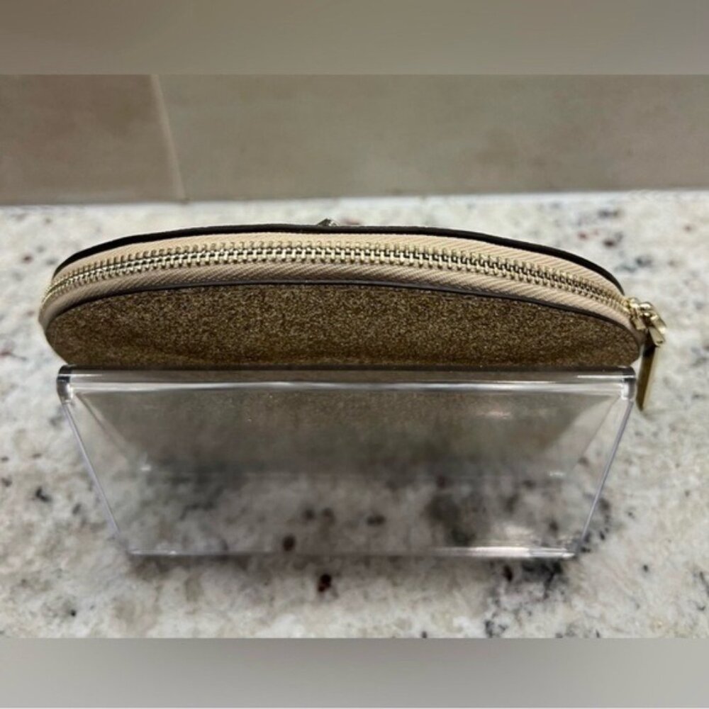 ๐ Kate Spade Gold Glitter Small Bag 6.5โ x 4.5โ - Picture 6 of 11